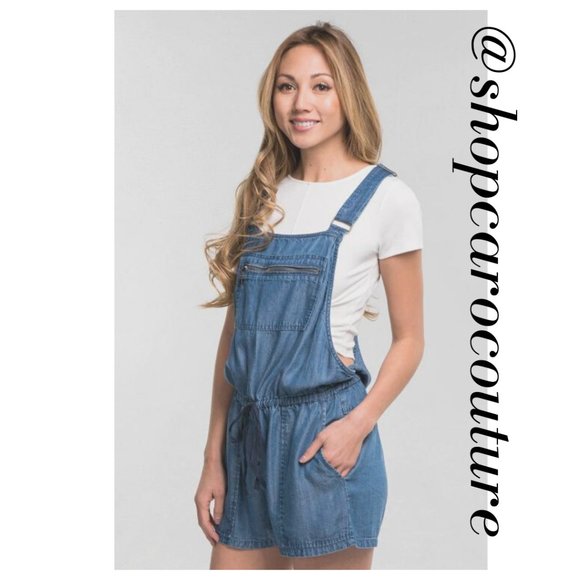 LAST!! Lovestitch Overall Shorts/Romper, NWT - size medium - Picture 3 of 5